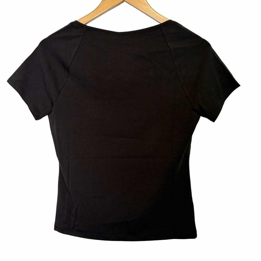 Everlane The Form Square Neck Top Tee in Black, Size M NWT - Picture 8 of 16
